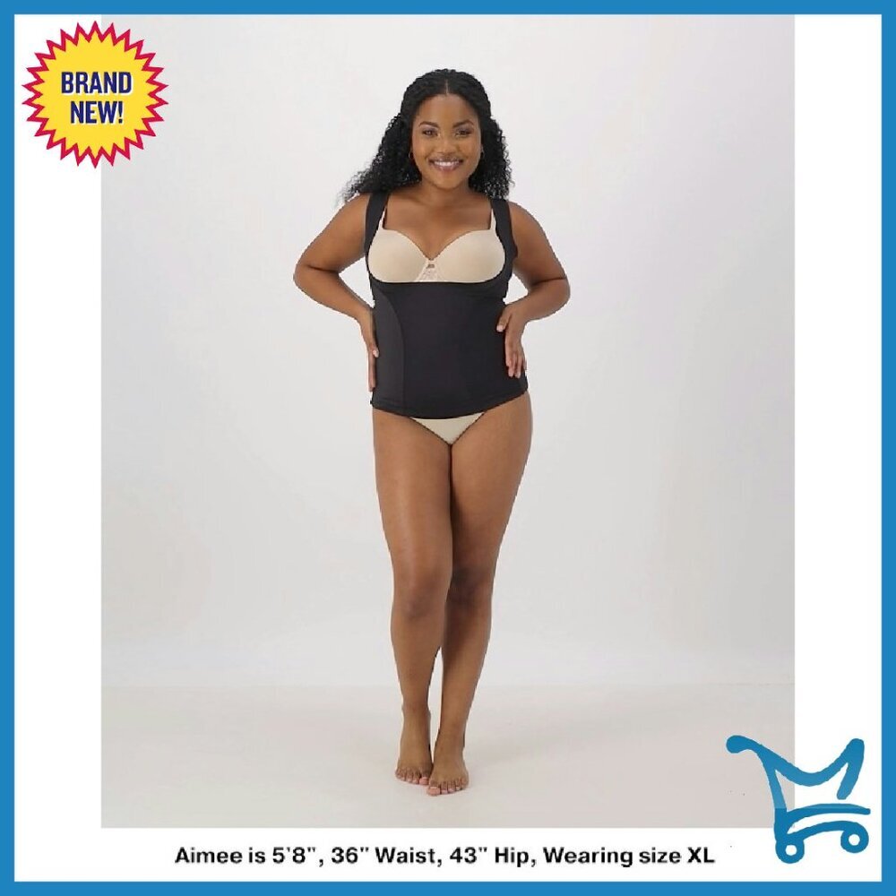 Ultra Firm Control Shapewear Torsette Open Bust WYOB Sizes Available - Picture 6 of 7